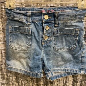 Children’s place Light Blue Denim Button-Front Shorts size 6X/7